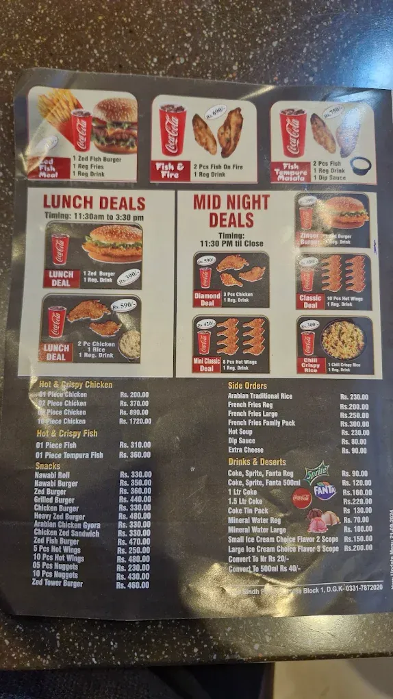 Al Maida Pizza Garden menu