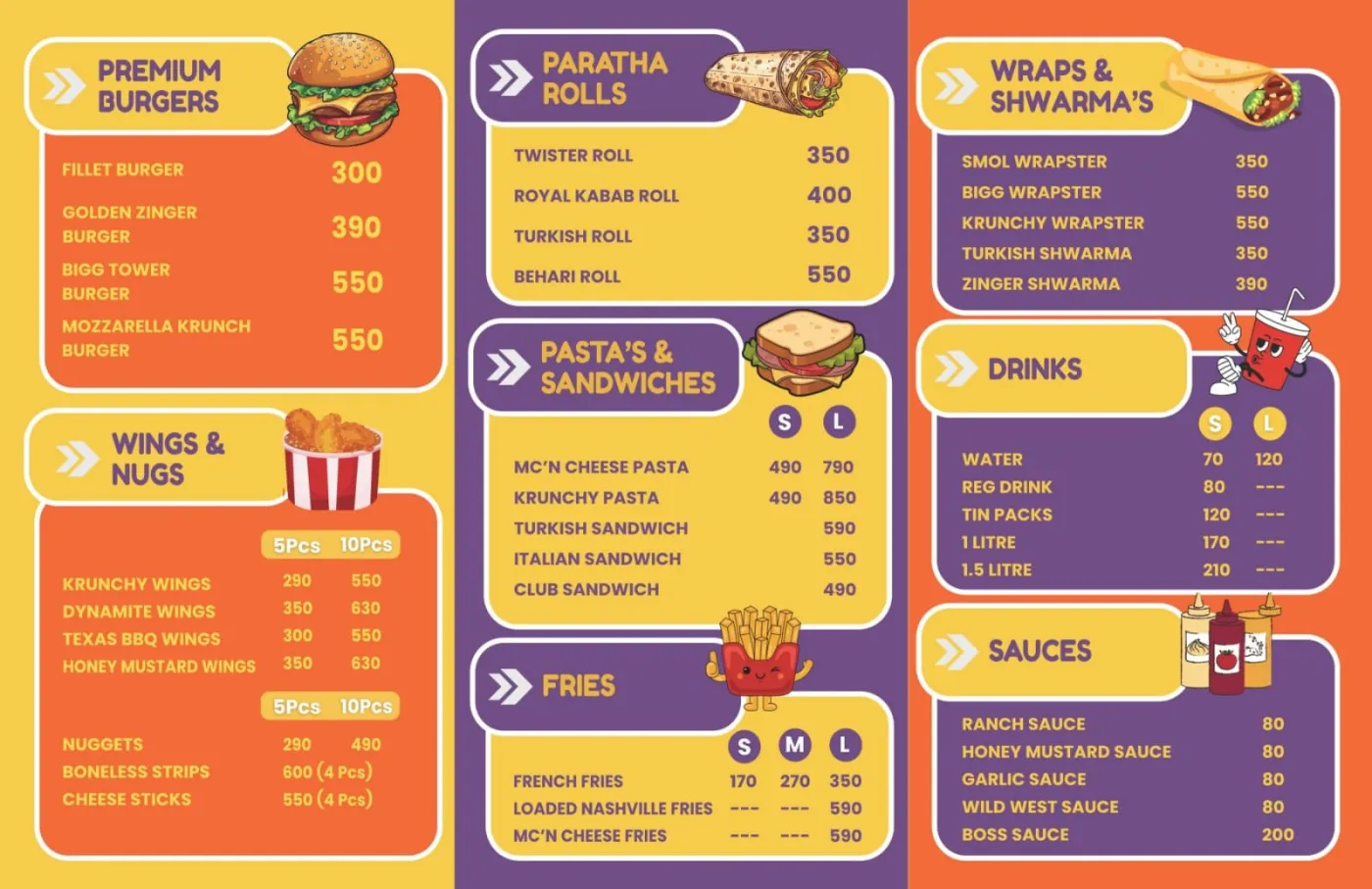 Magnum Cafe | Dera Ghazi Khan menu