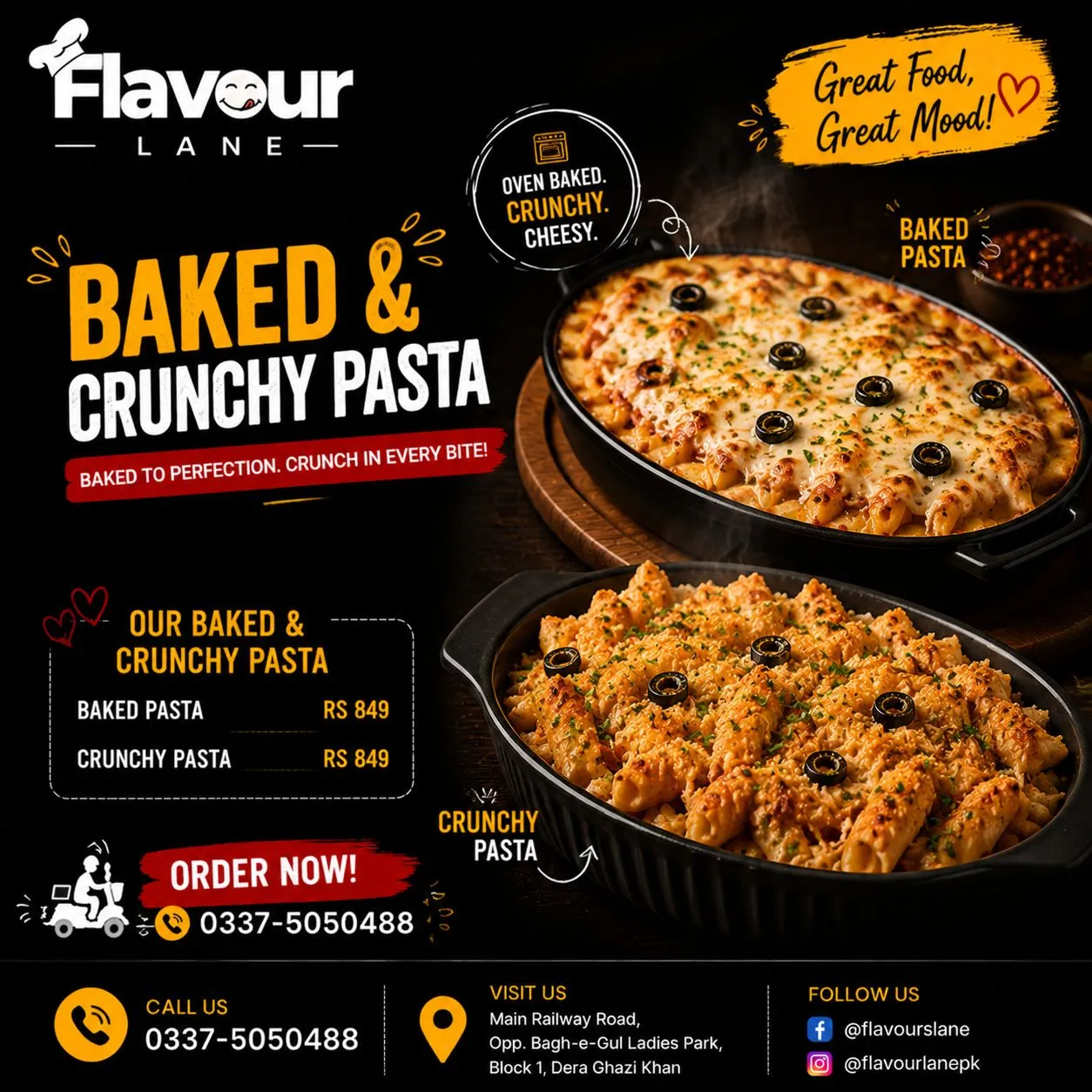 Flavour Lane menu