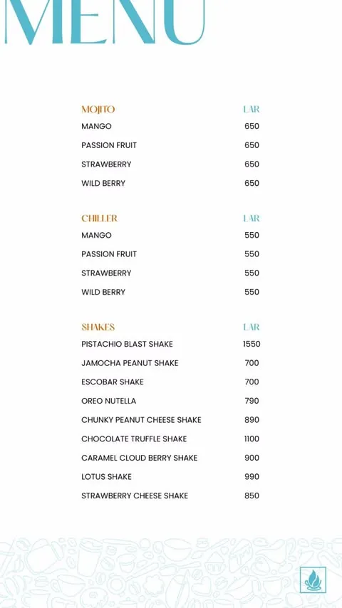 Artisan Coffee Gulberg menu