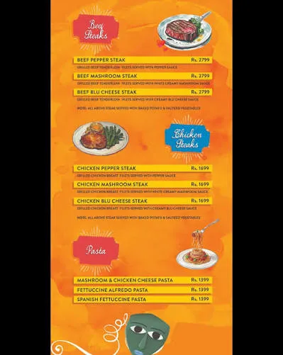 Peeru's Cafe menu