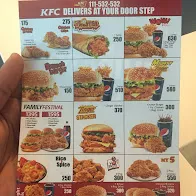 KFC multan menu