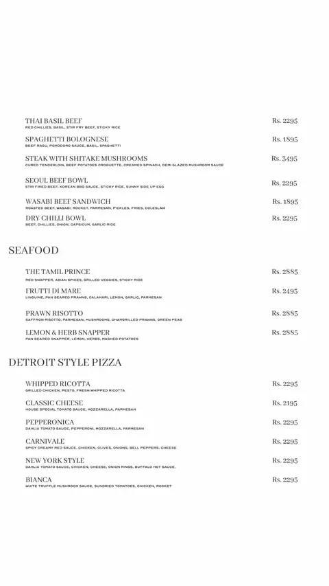 Dahlia Nursery + Cafe menu