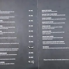 London Courtyard menu