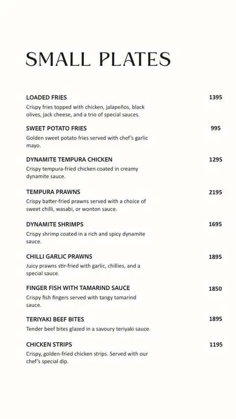 Fasana Café menu