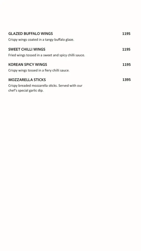 Fasana Café menu