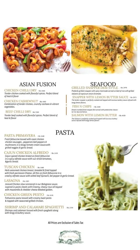 Coffee Tea & Company menu