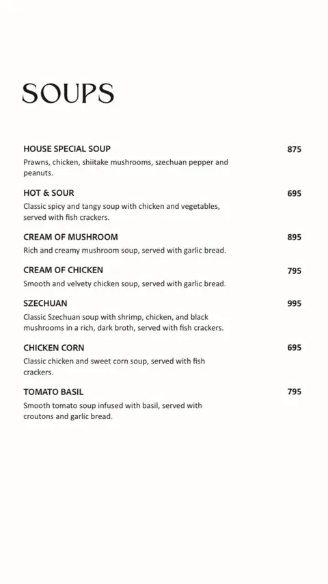 Fasana Café menu