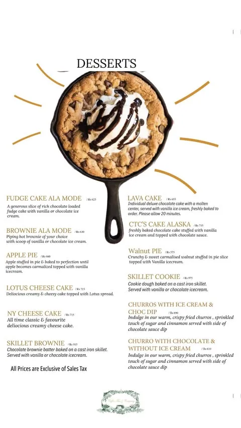 Coffee Tea & Company menu