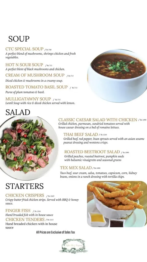Coffee Tea & Company menu