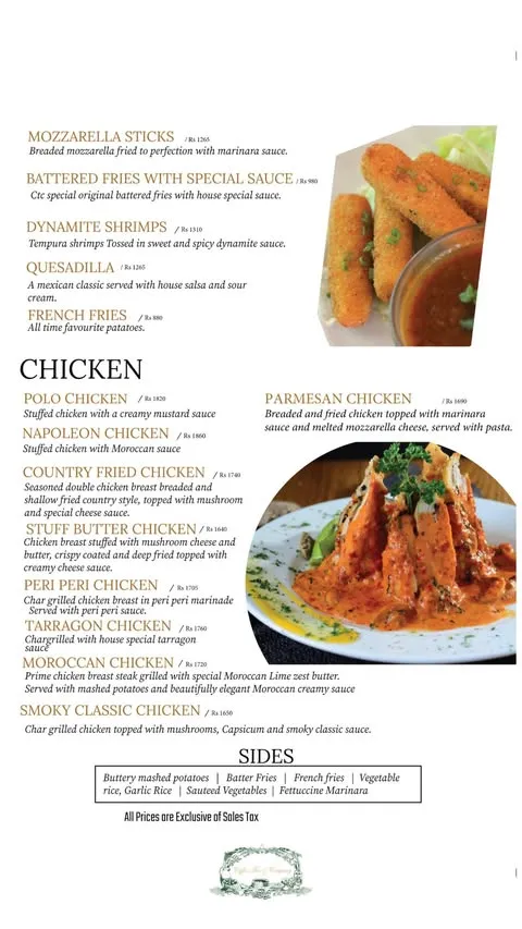 Coffee Tea & Company menu