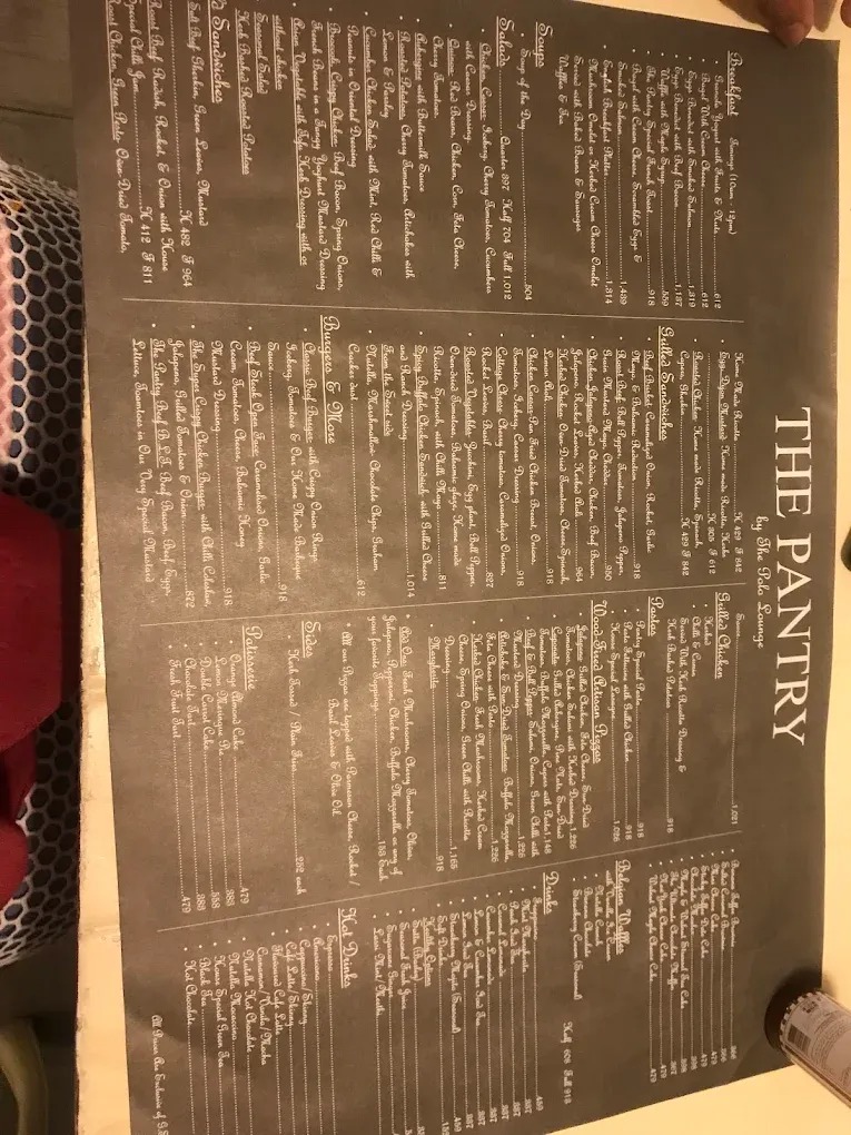 The Pantry by the Polo Lounge menu