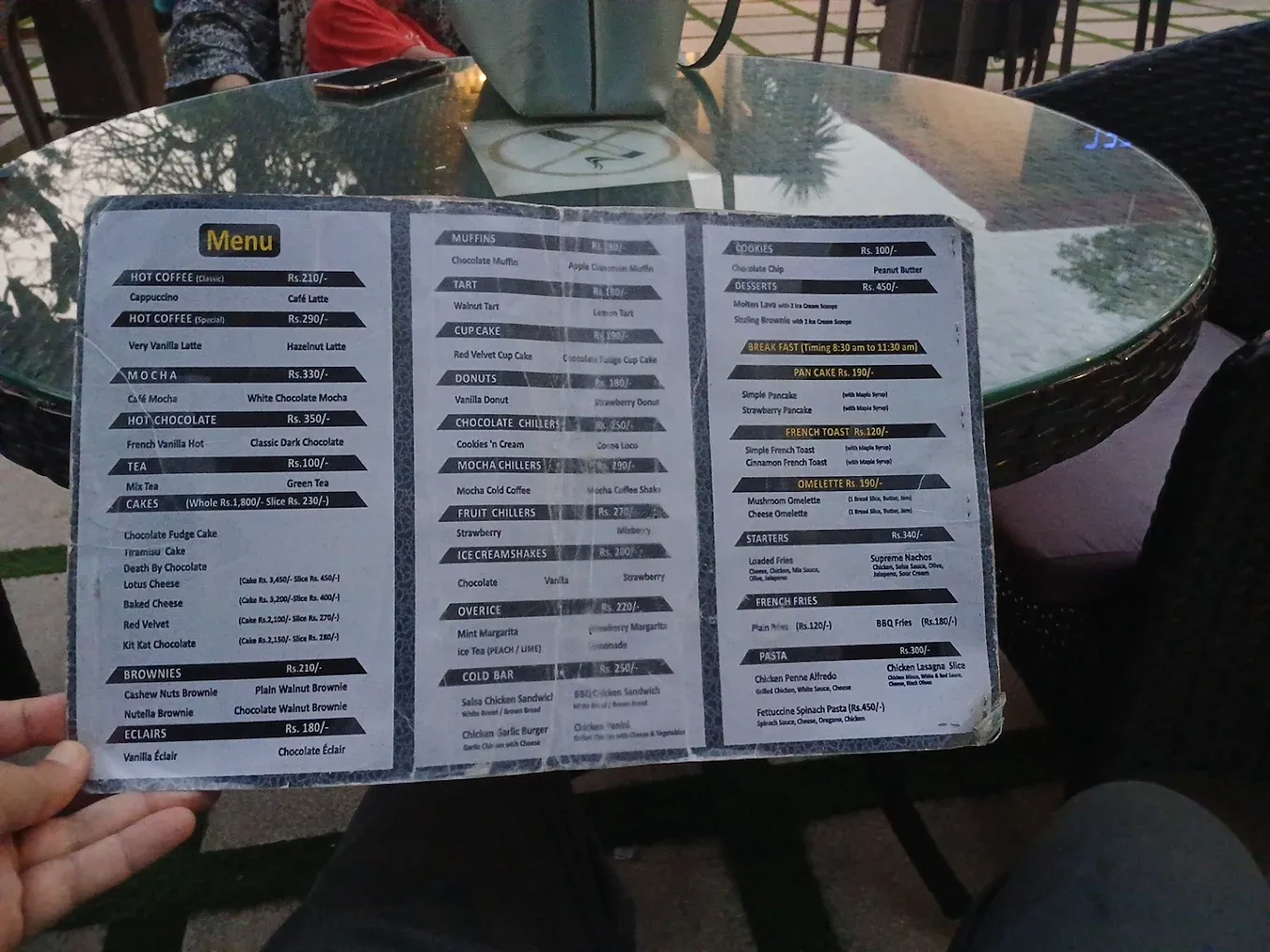 Coffee Castle menu