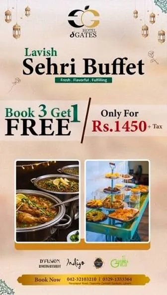 Grand Swiss Hotel&Apartment's Lahore menu