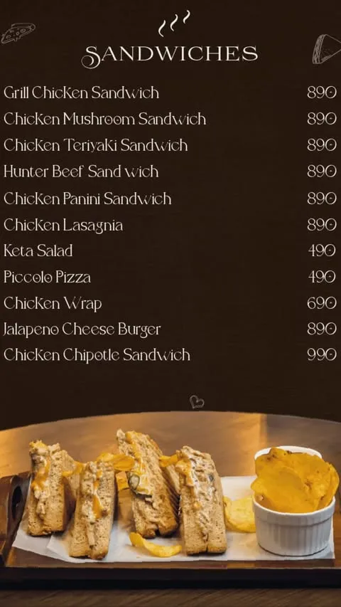 Meseta Coffee menu