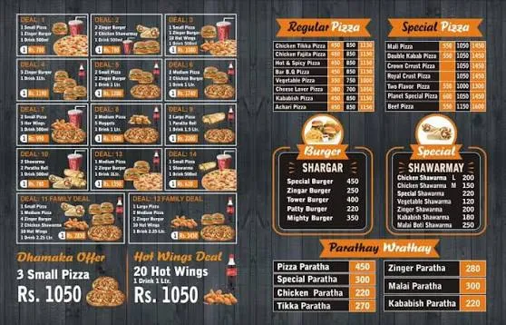 Khan BBQ menu
