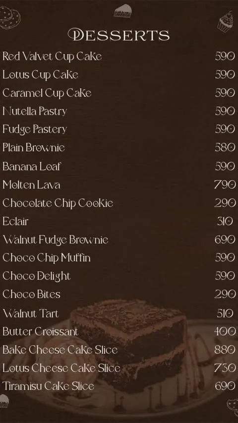 Meseta Coffee menu