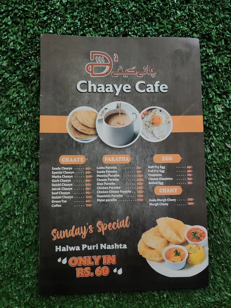 D' Chaaye Cafe menu