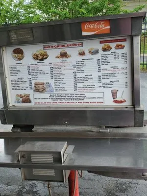 The Bar B.Q king menu