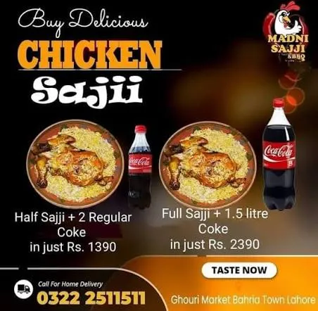 Madni Sajji & BBQ menu