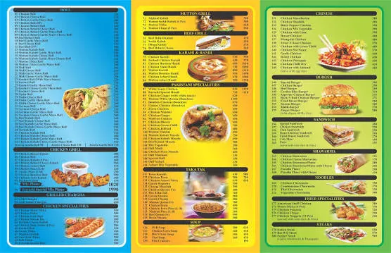 Karachi Bar.B.Q DHA menu