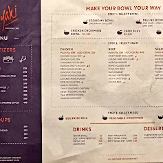 Ginyaki F7 Islamabad menu