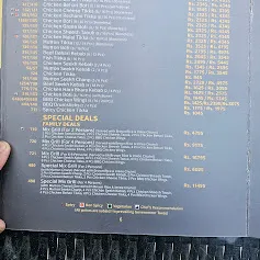 The Monal Islamabad menu