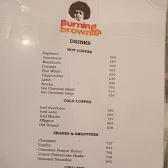 Burning Brownie menu