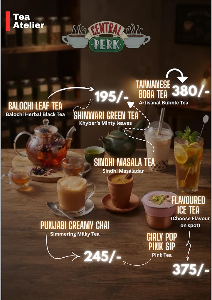 Central Perk Coffee House menu