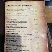 chaayé khana F-6 menu
