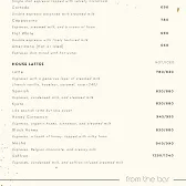 Native Specialty Coffee & Eatery menu