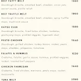 Native Specialty Coffee & Eatery menu
