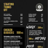 Secret Sky menu