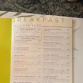 Xander's menu