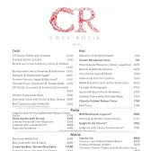 Côte Rôtie menu