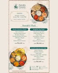 Nawab's Dynasty Restaurant menu