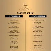 Chef's Table Pakistan menu
