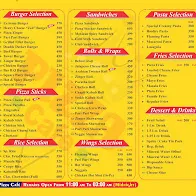 Pizza Cafe dgkhan menu