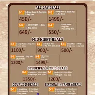 Flavour Cafe menu