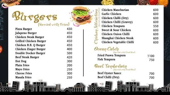 Lala's Food menu