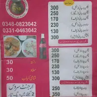 Karachi naseeb biryani and pulao center menu