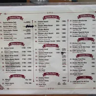 A One Food Palace menu
