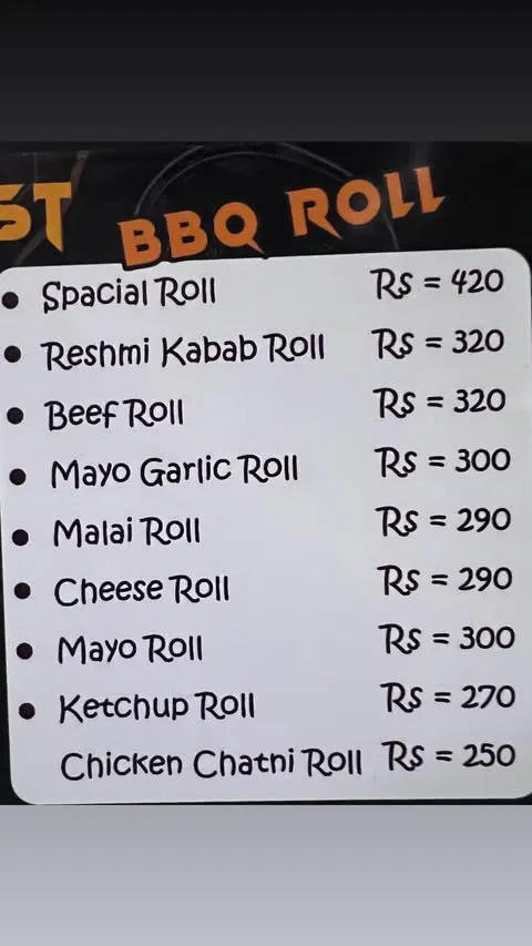 Café Picasso menu