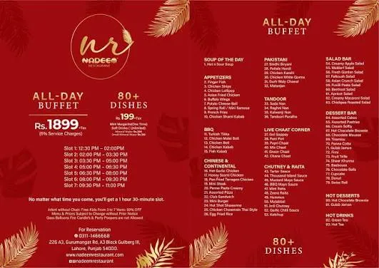Nadeem Cafe & Family Restaurant menu