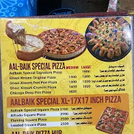 AAL-BAIK TIKKA RESTAURANT menu
