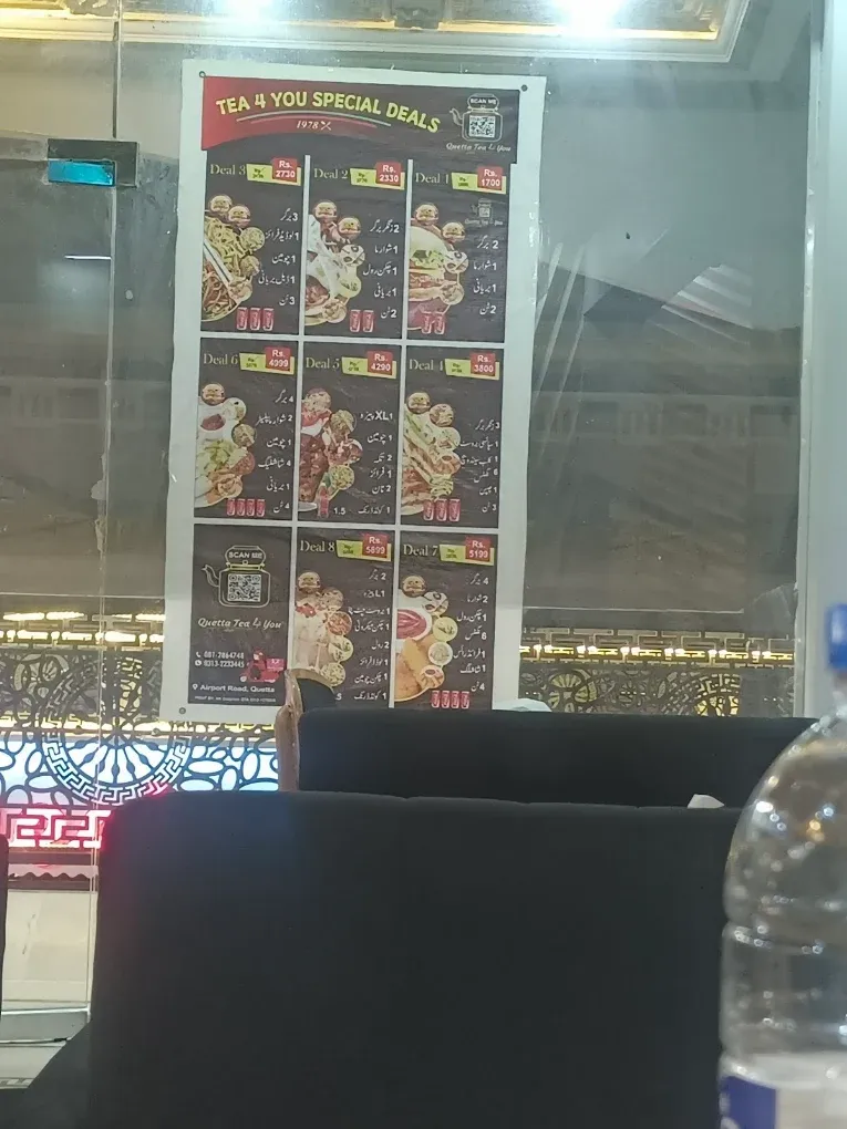 Quetta Tea 4 You restaurant menu