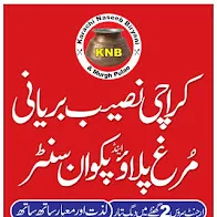 Karachi naseeb biryani and pulao center menu