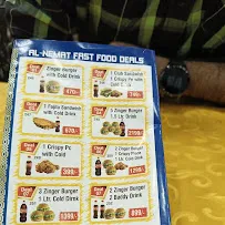 Al Nemat Restaurant and BBQ menu