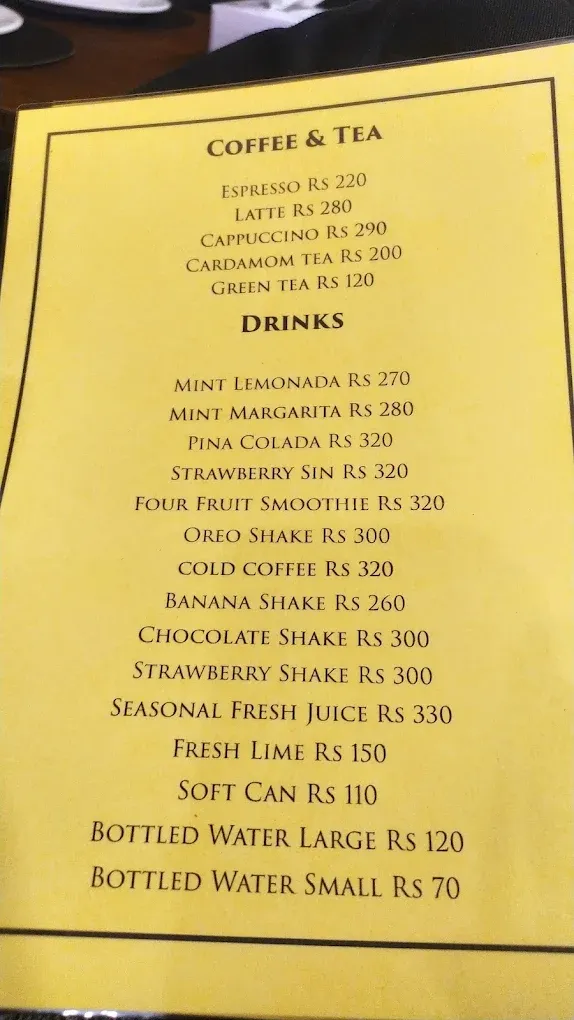 Saigon Cafe & Restaurant menu