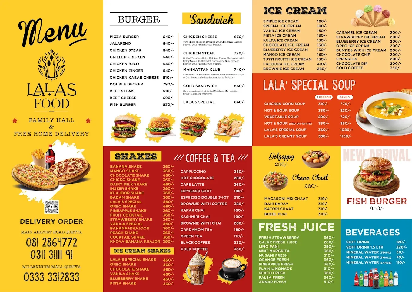 Lala's Food menu